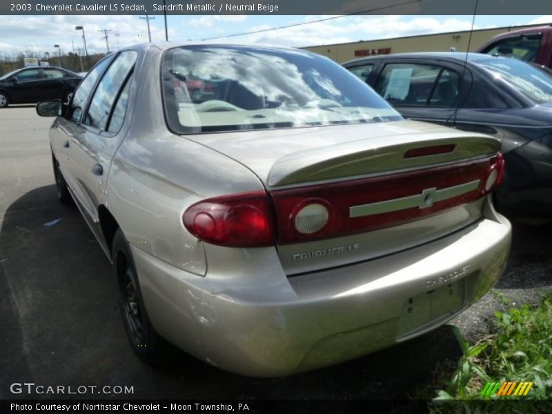 Sandrift Metallic / Neutral Beige 2003 Chevrolet Cavalier LS Sedan