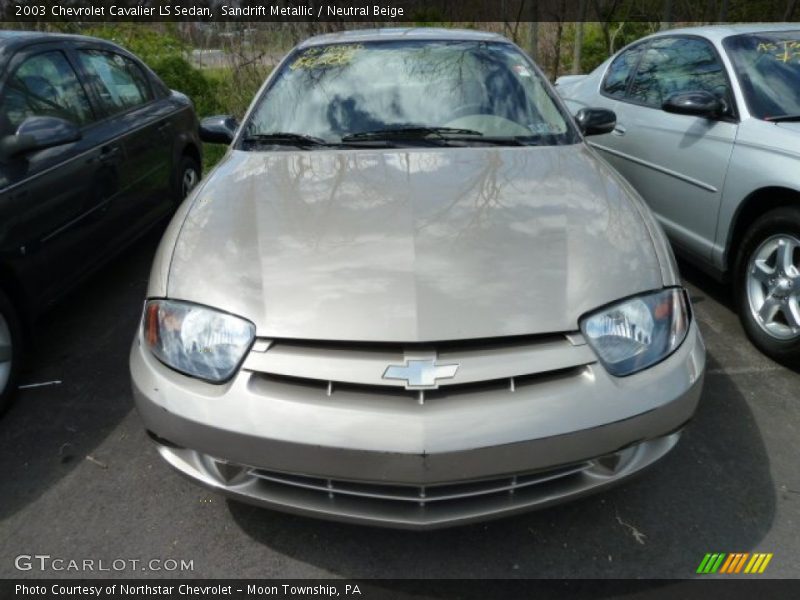 Sandrift Metallic / Neutral Beige 2003 Chevrolet Cavalier LS Sedan