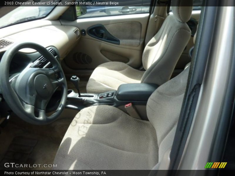 Sandrift Metallic / Neutral Beige 2003 Chevrolet Cavalier LS Sedan