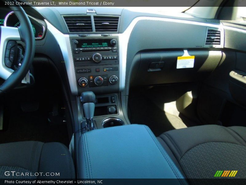 White Diamond Tricoat / Ebony 2012 Chevrolet Traverse LT