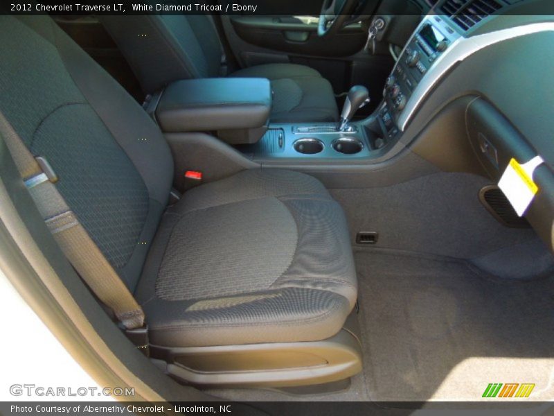 White Diamond Tricoat / Ebony 2012 Chevrolet Traverse LT