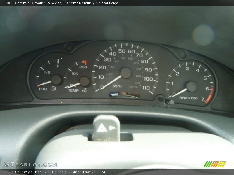 Sandrift Metallic / Neutral Beige 2003 Chevrolet Cavalier LS Sedan