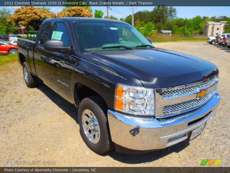 Black Granite Metallic / Dark Titanium 2012 Chevrolet Silverado 1500 LS Extended Cab