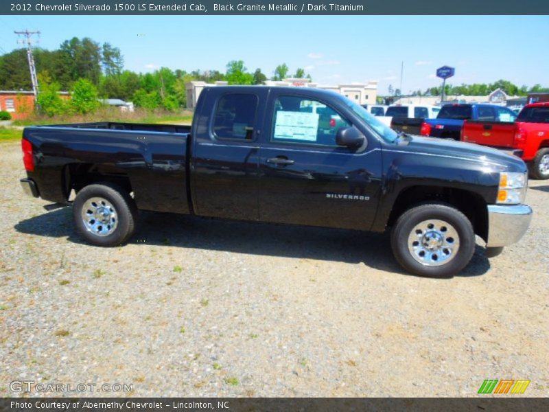 Black Granite Metallic / Dark Titanium 2012 Chevrolet Silverado 1500 LS Extended Cab