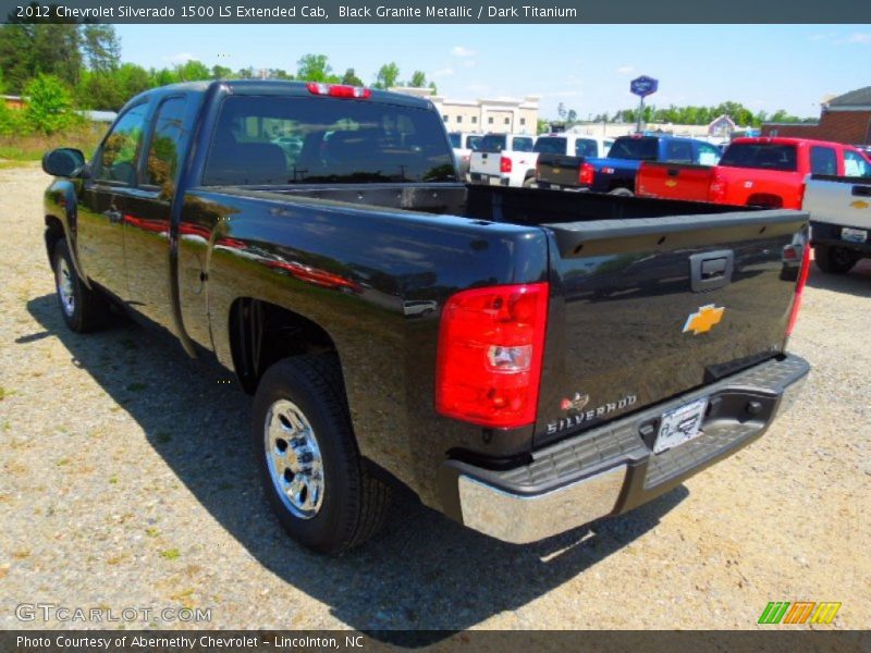 Black Granite Metallic / Dark Titanium 2012 Chevrolet Silverado 1500 LS Extended Cab