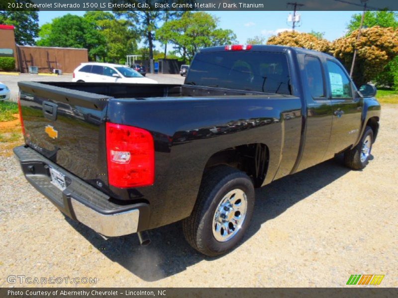 Black Granite Metallic / Dark Titanium 2012 Chevrolet Silverado 1500 LS Extended Cab