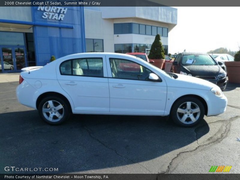 Summit White / Gray 2008 Chevrolet Cobalt LT Sedan