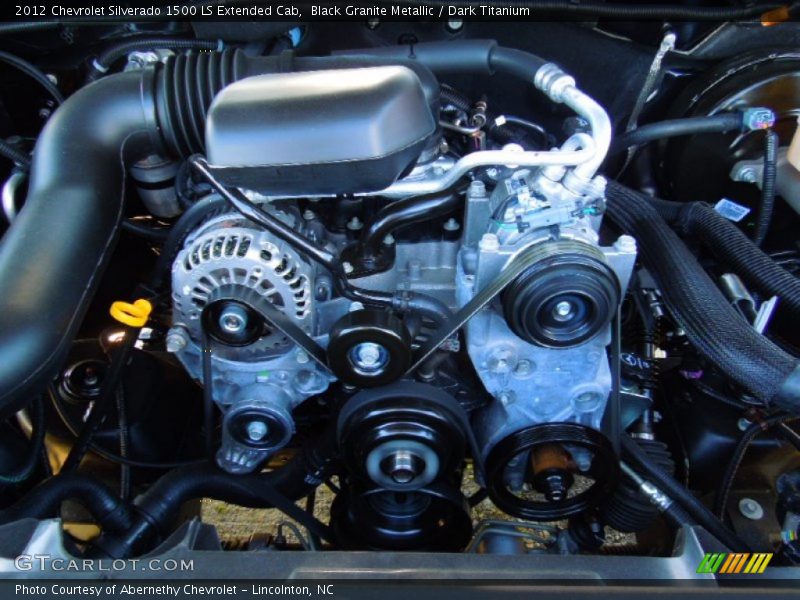 Black Granite Metallic / Dark Titanium 2012 Chevrolet Silverado 1500 LS Extended Cab