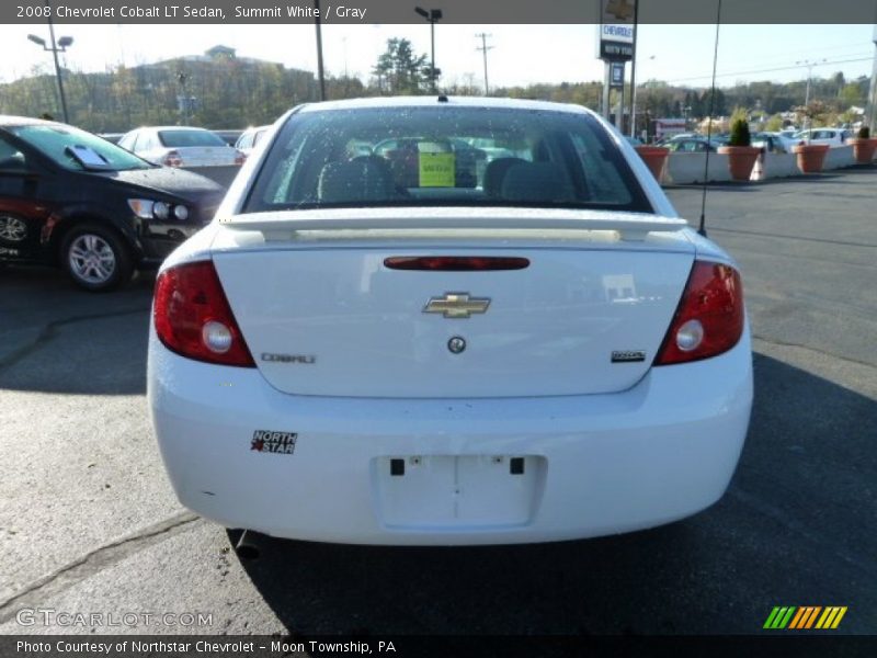 Summit White / Gray 2008 Chevrolet Cobalt LT Sedan
