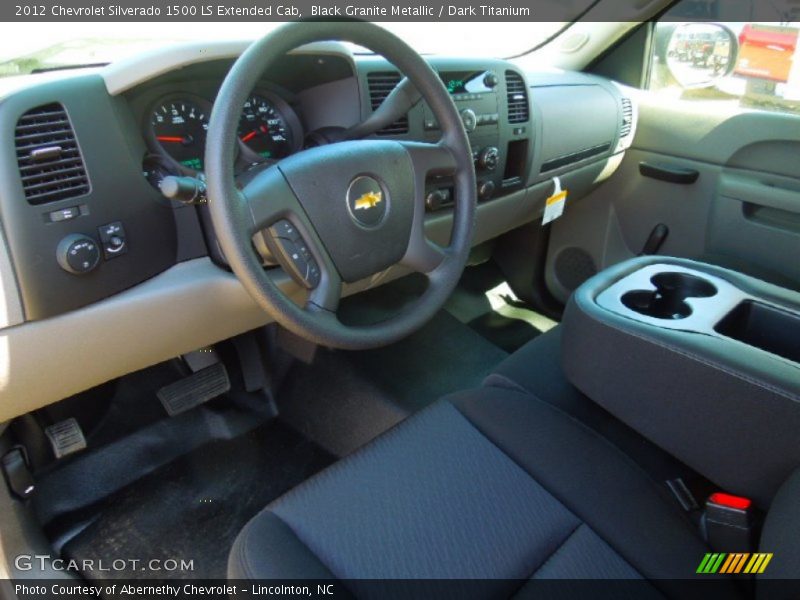 Black Granite Metallic / Dark Titanium 2012 Chevrolet Silverado 1500 LS Extended Cab