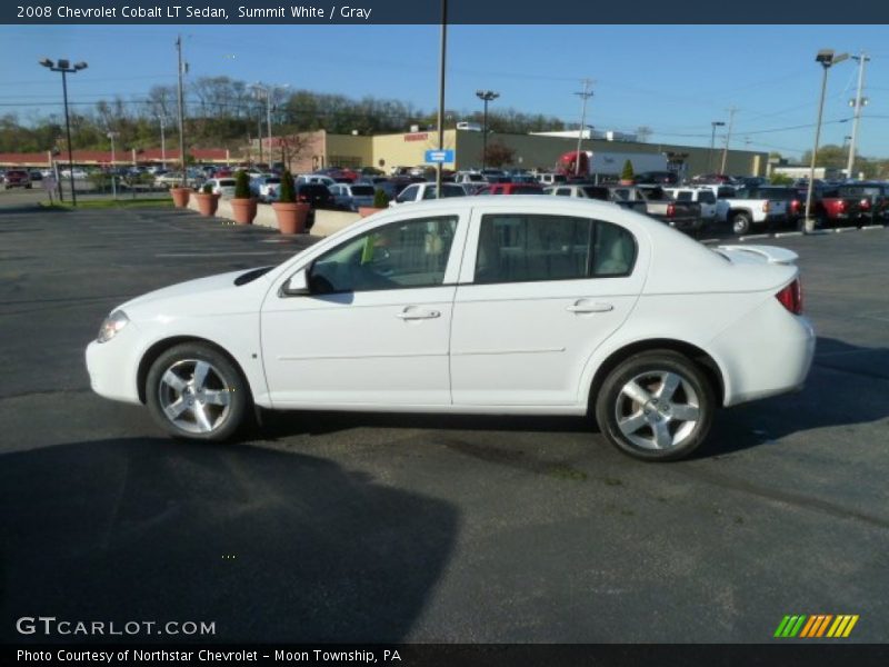 Summit White / Gray 2008 Chevrolet Cobalt LT Sedan