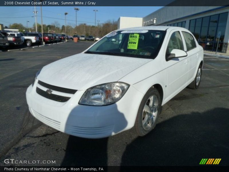 Summit White / Gray 2008 Chevrolet Cobalt LT Sedan