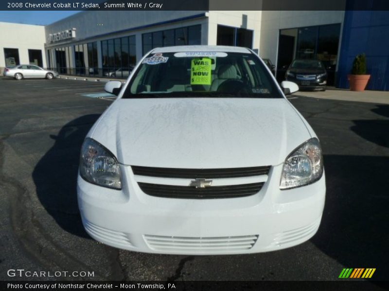 Summit White / Gray 2008 Chevrolet Cobalt LT Sedan
