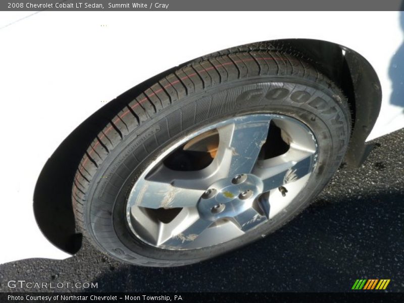 Summit White / Gray 2008 Chevrolet Cobalt LT Sedan