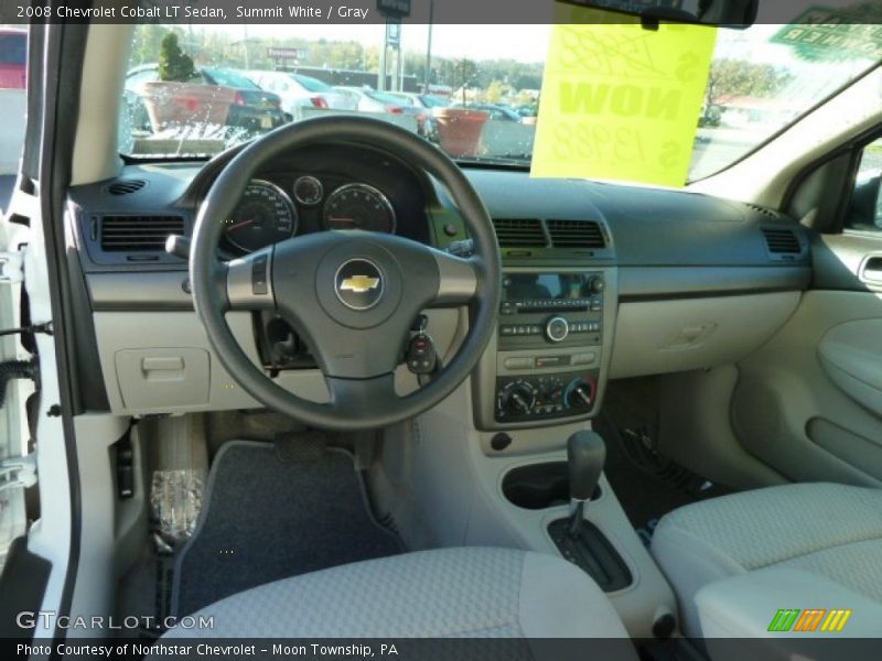 Summit White / Gray 2008 Chevrolet Cobalt LT Sedan