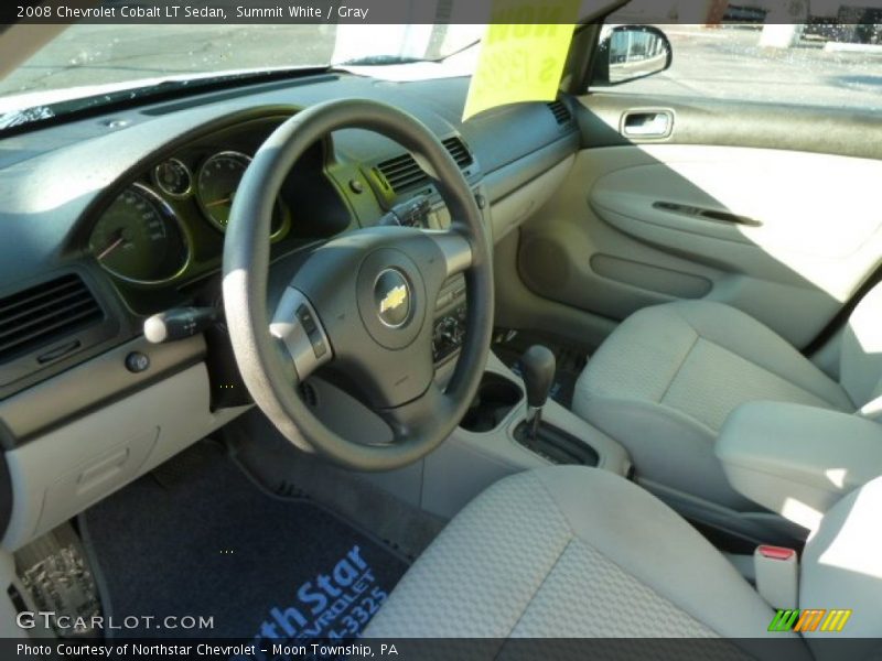 Summit White / Gray 2008 Chevrolet Cobalt LT Sedan