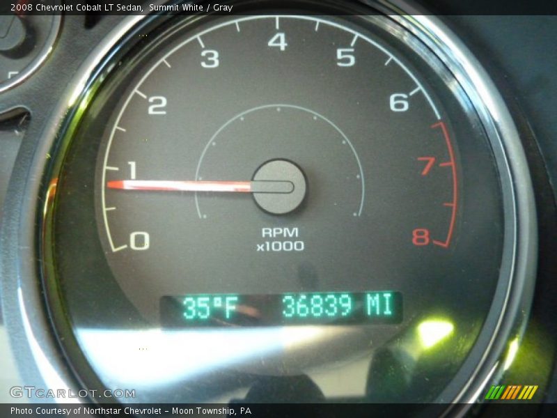 Summit White / Gray 2008 Chevrolet Cobalt LT Sedan