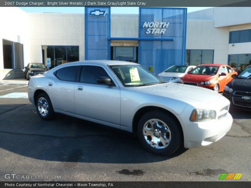 Bright Silver Metallic / Dark Slate Gray/Light Slate Gray 2007 Dodge Charger