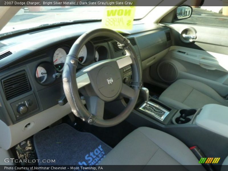 Bright Silver Metallic / Dark Slate Gray/Light Slate Gray 2007 Dodge Charger