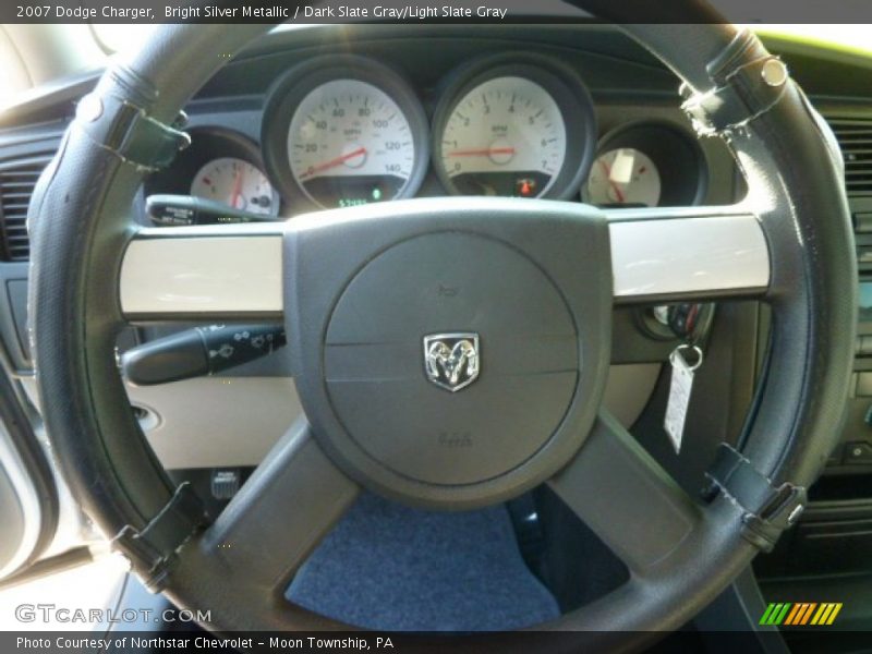 Bright Silver Metallic / Dark Slate Gray/Light Slate Gray 2007 Dodge Charger