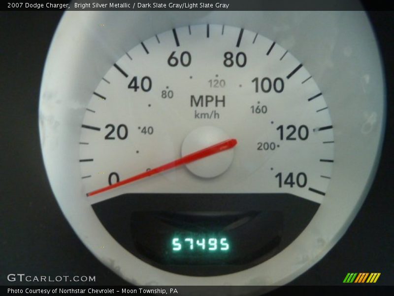 Bright Silver Metallic / Dark Slate Gray/Light Slate Gray 2007 Dodge Charger