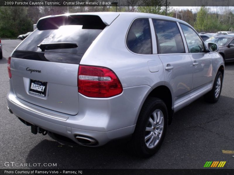 Crystal Silver Metallic / Black 2009 Porsche Cayenne Tiptronic