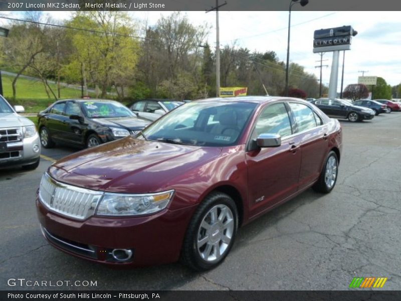 Merlot Metallic / Light Stone 2007 Lincoln MKZ Sedan