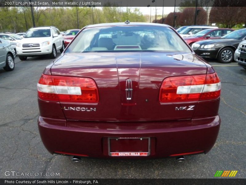 Merlot Metallic / Light Stone 2007 Lincoln MKZ Sedan