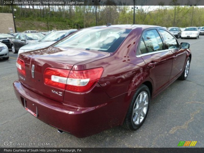 Merlot Metallic / Light Stone 2007 Lincoln MKZ Sedan