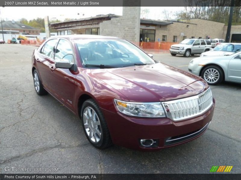 Merlot Metallic / Light Stone 2007 Lincoln MKZ Sedan