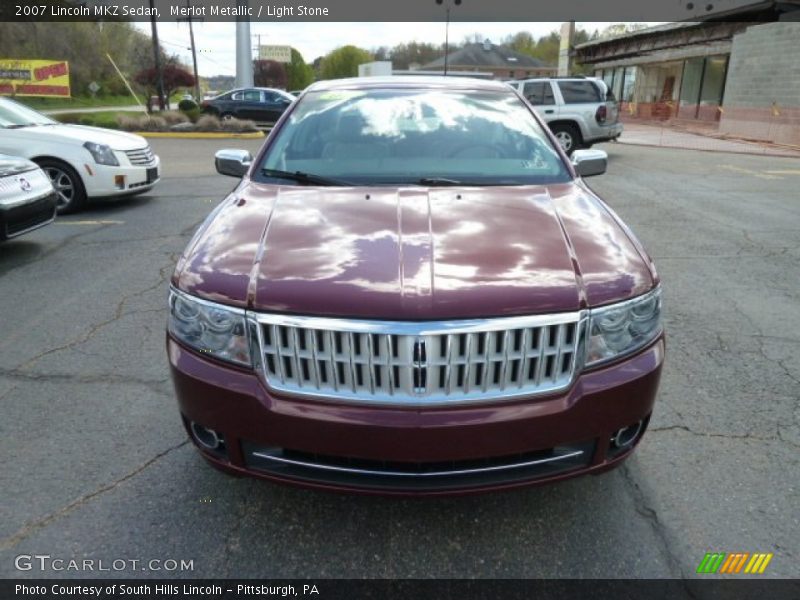 Merlot Metallic / Light Stone 2007 Lincoln MKZ Sedan