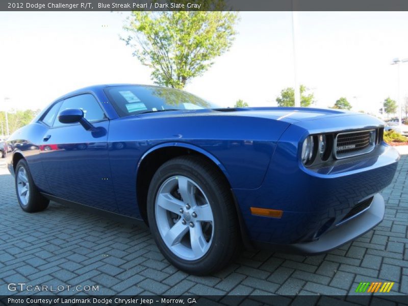 Blue Streak Pearl / Dark Slate Gray 2012 Dodge Challenger R/T