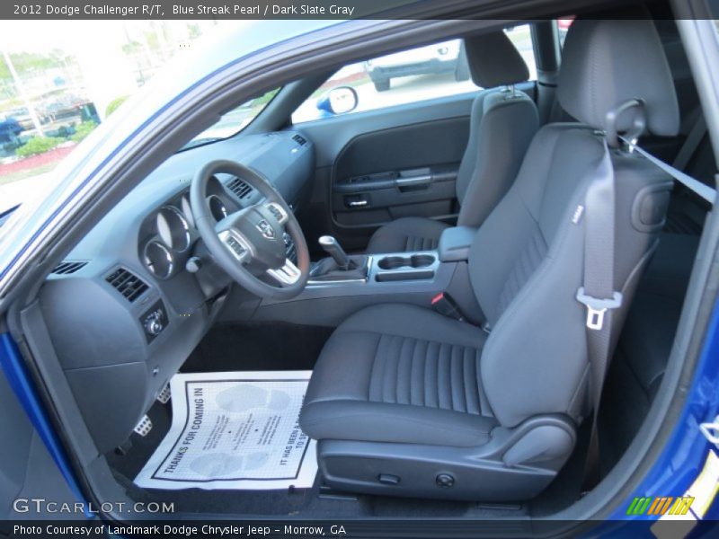  2012 Challenger R/T Dark Slate Gray Interior