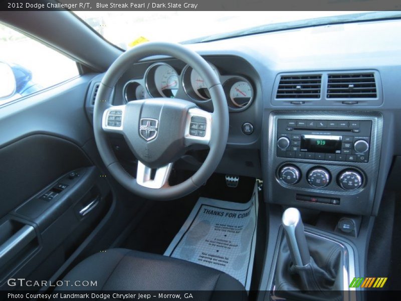 Blue Streak Pearl / Dark Slate Gray 2012 Dodge Challenger R/T