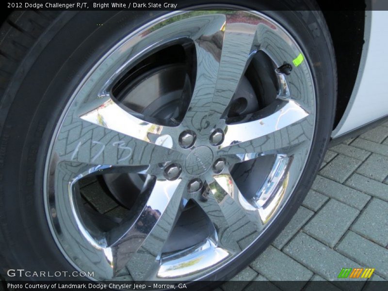 Bright White / Dark Slate Gray 2012 Dodge Challenger R/T
