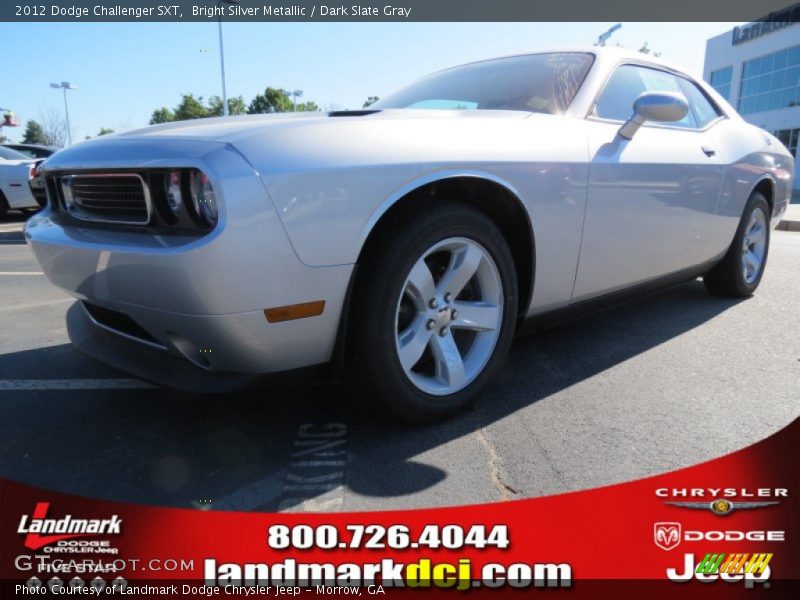Bright Silver Metallic / Dark Slate Gray 2012 Dodge Challenger SXT