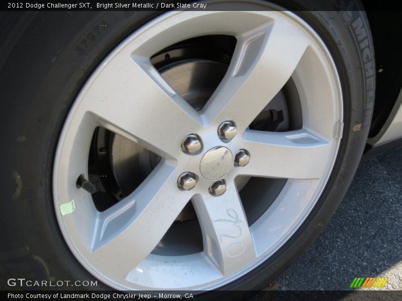 Bright Silver Metallic / Dark Slate Gray 2012 Dodge Challenger SXT