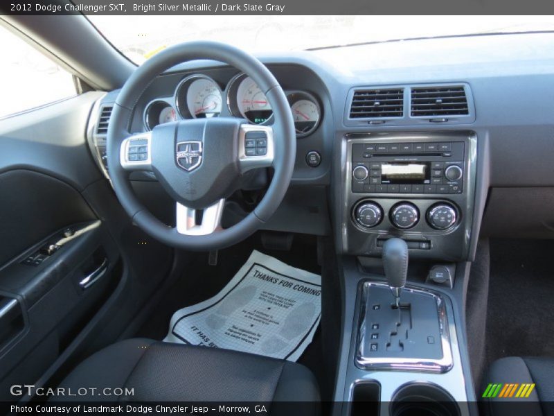Bright Silver Metallic / Dark Slate Gray 2012 Dodge Challenger SXT