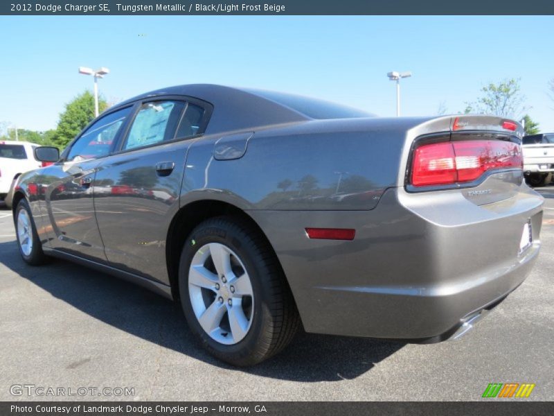 Tungsten Metallic / Black/Light Frost Beige 2012 Dodge Charger SE