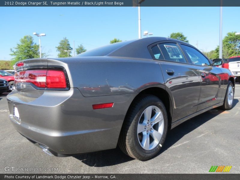 Tungsten Metallic / Black/Light Frost Beige 2012 Dodge Charger SE