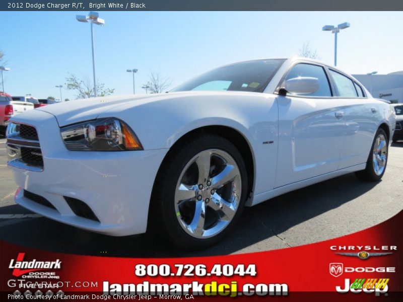 Bright White / Black 2012 Dodge Charger R/T