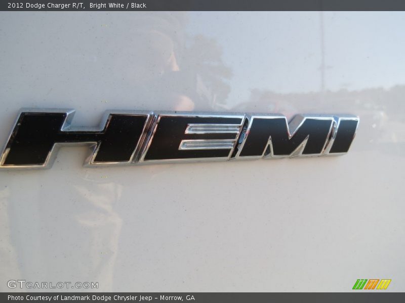 Bright White / Black 2012 Dodge Charger R/T