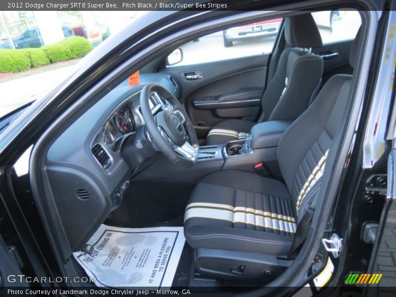  2012 Charger SRT8 Super Bee Black/Super Bee Stripes Interior