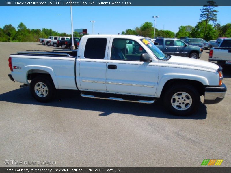 Summit White / Tan 2003 Chevrolet Silverado 1500 LT Extended Cab 4x4