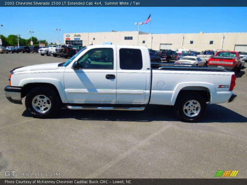 Summit White / Tan 2003 Chevrolet Silverado 1500 LT Extended Cab 4x4