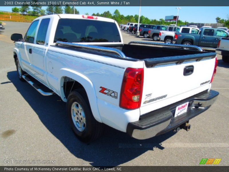 Summit White / Tan 2003 Chevrolet Silverado 1500 LT Extended Cab 4x4