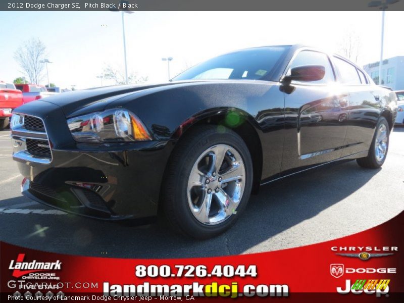 Pitch Black / Black 2012 Dodge Charger SE