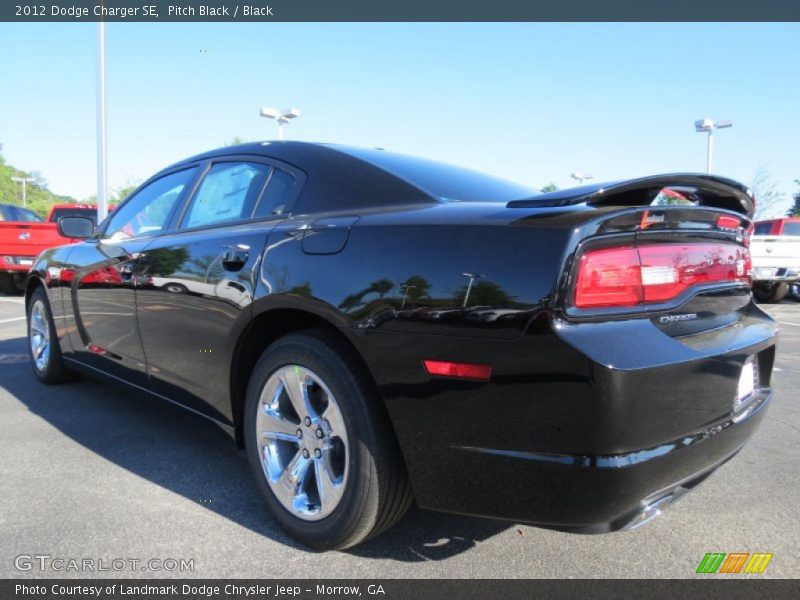Pitch Black / Black 2012 Dodge Charger SE