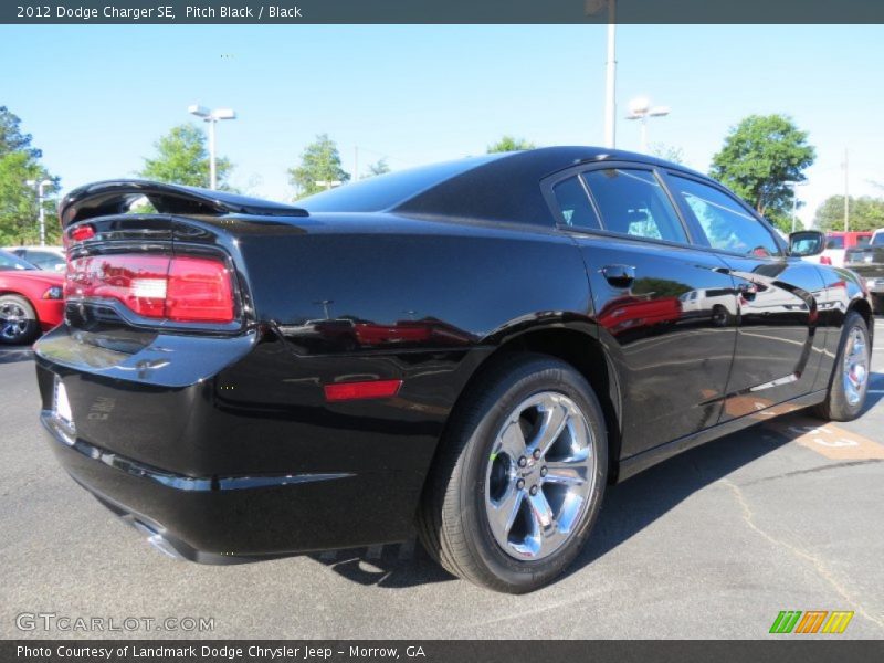 Pitch Black / Black 2012 Dodge Charger SE
