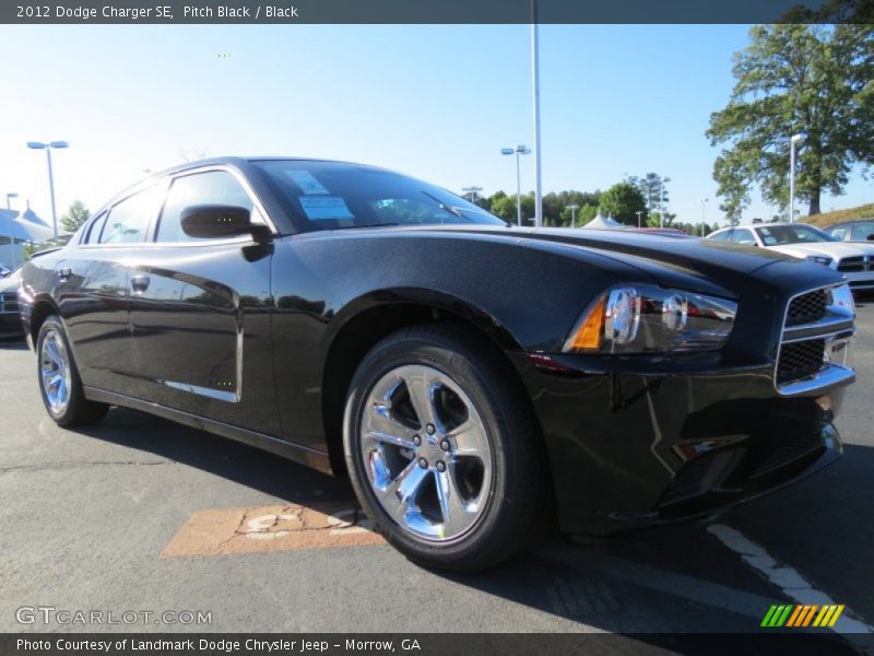Pitch Black / Black 2012 Dodge Charger SE